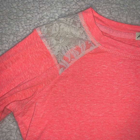 Pink Top With Lace - Picture 2 of 2